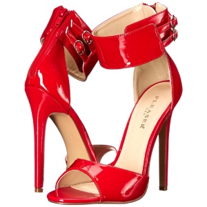 Rosso Vernice 13 cm SEXY-19 Sandali da Sera con Tacco Alto