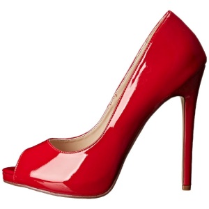 Rosso Vernice 13 cm SEXY-42 Scarpe Dcollet Classico Donna