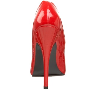 Rosso Vernice 15 cm DOMINA-420 tacchi a spillo pi altissimo - tacchi appuntito