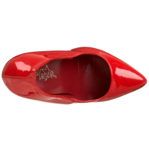 Rosso Vernice 15 cm DOMINA-420 tacchi a spillo pi altissimo - tacchi appuntito