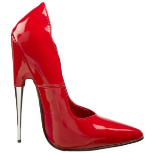 Rosso Vernice 15 cm SCREAM-01 Fetish Scarpe Dcollet