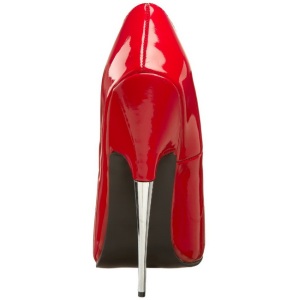 Rosso Vernice 15 cm SCREAM-01 Fetish Scarpe Dcollet