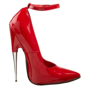 Rosso Vernice 15 cm SCREAM-12 Scarpe Dcollet Tacco Stiletto