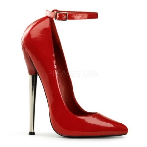 Rosso Vernice 16 cm DAGGER-12 Scarpe Dcollet Tacco Stiletto