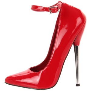 Rosso Vernice 16 cm DAGGER-12 Scarpe Dcollet Tacco Stiletto