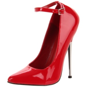 Rosso Vernice 16 cm DAGGER-12 Scarpe Dcollet Tacco Stiletto