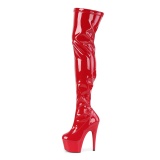 Rosso Vernice 18 cm ADORE-3000 Stivali alti e sopra al ginocchio
