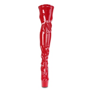 Rosso Vernice 18 cm ADORE-3000 Stivali alti e sopra al ginocchio