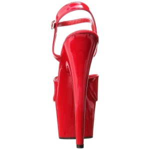 Rosso Vernice 18 cm ADORE-709 Tacchi Alti Plateau