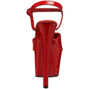 Rosso Vernice 18 cm Pleaser SKY-309 Tacchi Alti Plateau