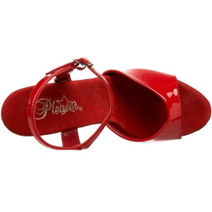 Rosso Vernice 18 cm Pleaser SKY-309 Tacchi Alti Plateau