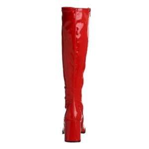 Rosso Vernice 7,5 cm GOGO-300 Stivali Donna da Uomo