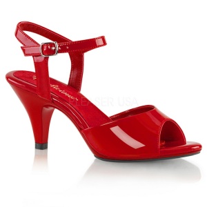 Rosso Vernice 8 cm BELLE-309 Sandali Donna con Tacco