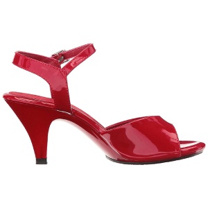 Rosso Vernice 8 cm BELLE-309 Sandali Donna con Tacco