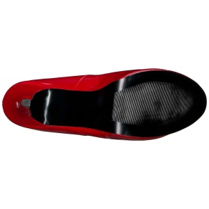 Rosso Verniciata 14,5 cm Burlesque TEEZE-06W scarpe dcollet per piedi larghi da uomo