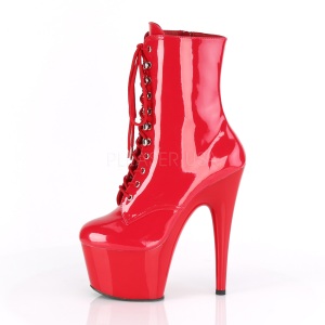 Rosso Verniciata 18 cm ADORE-1020 stivaletti con plateau donna