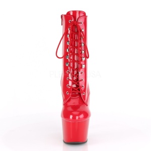 Rosso Verniciata 18 cm ADORE-1020 stivaletti con plateau donna