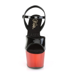 Rosso Verniciata 18 cm ADORE-709T sandali pleaser con plateau