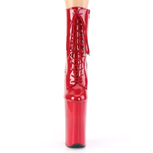 Rosso Verniciata 25,5 cm BEYOND-1020 tacchi estremi - stivaletti pi plateau alto