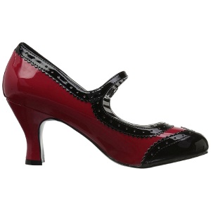 Rosso Verniciata 7,5 cm JENNA-06 grandi taglie scarpe dcollet