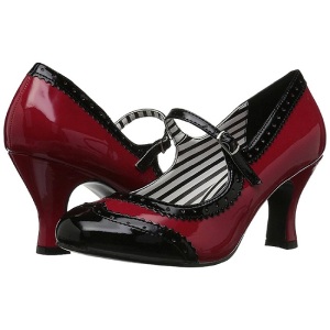 Rosso Verniciata 7,5 cm JENNA-06 grandi taglie scarpe dcollet