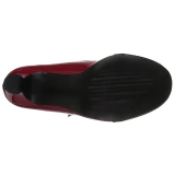 Rosso Verniciata 7,5 cm JENNA-06 grandi taglie scarpe décolleté