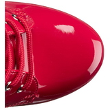 Rosso Verniciato 15,5 cm DELIGHT-1020 Stivaletti da donna plateau