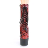 Rosso modello di serpente 18 cm ADORE-1020SP stivaletti exotic pole dance