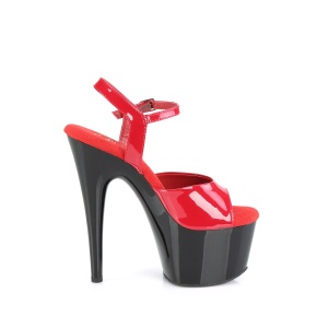 Rosso plateau 18 cm ADORE-709 tacco alto pleaser
