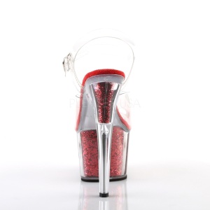 Rosso scintillare 18 cm Pleaser ADORE-708G scarpe da cubista e spogliarellista