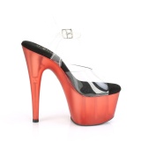 Rosso trasparente 18 cm ADORE-708T scarpe exotic pole
