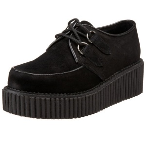 Scamosciata 5 cm CREEPER-101 scarpe creepers donna suola spessa