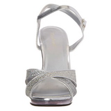 Silver Glitter 12 cm FLAIR-419G High Heels for Men