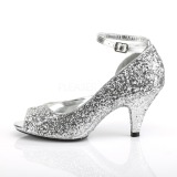Silver Glitter 7,5 cm BELLE-381G High Heel Pumps for Men