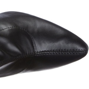 Stivali in vegane nera 13 cm SEDUCE-2000 stivali tacchi a spillo con punta