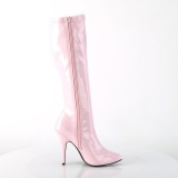 Stivali in vernice rosa 13 cm SEDUCE-2000 stivali tacchi a spillo con punta