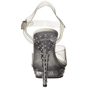 Strass Argento 13 cm Fabulicious LIP-108SDT Tacchi a Spillo Plateau