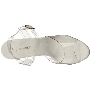 Strass Argento 13 cm Fabulicious LIP-108SDT Tacchi a Spillo Plateau