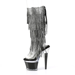 Strass stivaletti pleaser con plateau e tacco 18 cm SPECTATOR2017RSF