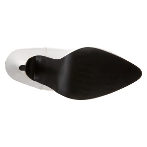 Tacchi alti bianchi 13 cm SEDUCE-431 tacchi decolt cinturino alla caviglia