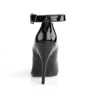 Tacchi alti neri 13 cm SEDUCE-431 tacchi decolt cinturino alla caviglia