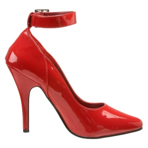 Tacchi alti rosso 13 cm SEDUCE-431 tacchi decolt cinturino alla caviglia