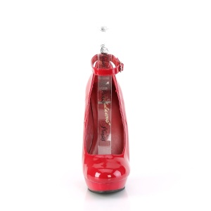 Tacchi alti rosso 15 cm SULTRY-686 tacchi decolt cinturino alla caviglia