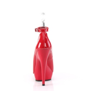 Tacchi alti rosso 15 cm SULTRY-686 tacchi decolt cinturino alla caviglia