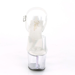 Tacco alto Ologramma 18 cm SKY-308N JELLY-LIKE materiale elasticizzato tacco alto plateau