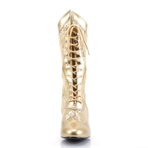 Tessuto del merletto 5 cm DAME-115 Stivaletti vittoriani vintage oro