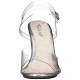 Transparent 10 cm CARESS-408MG High Heeled Evening Sandals