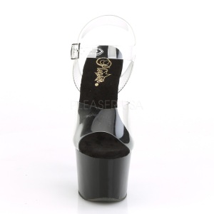 Transparent 18 cm KNUCKS-708 Pole dancing high heels shoes