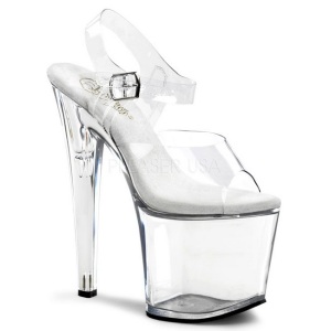 Transparent 19 cm TABOO-708 High Heels Platform