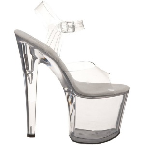 Transparent 19 cm TABOO-708 High Heels Platform